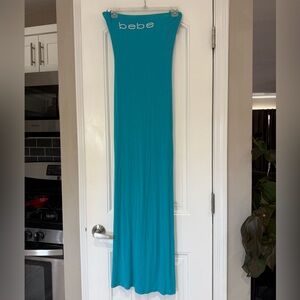 Bebe Aqua Sleeveless Dress